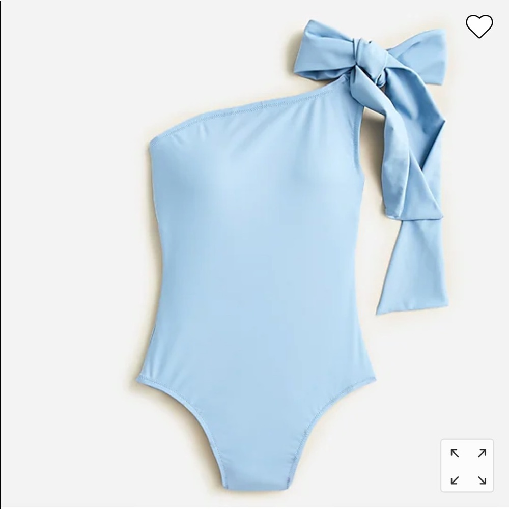 NWT J. Crew Bow One-Shoulder One-Piece